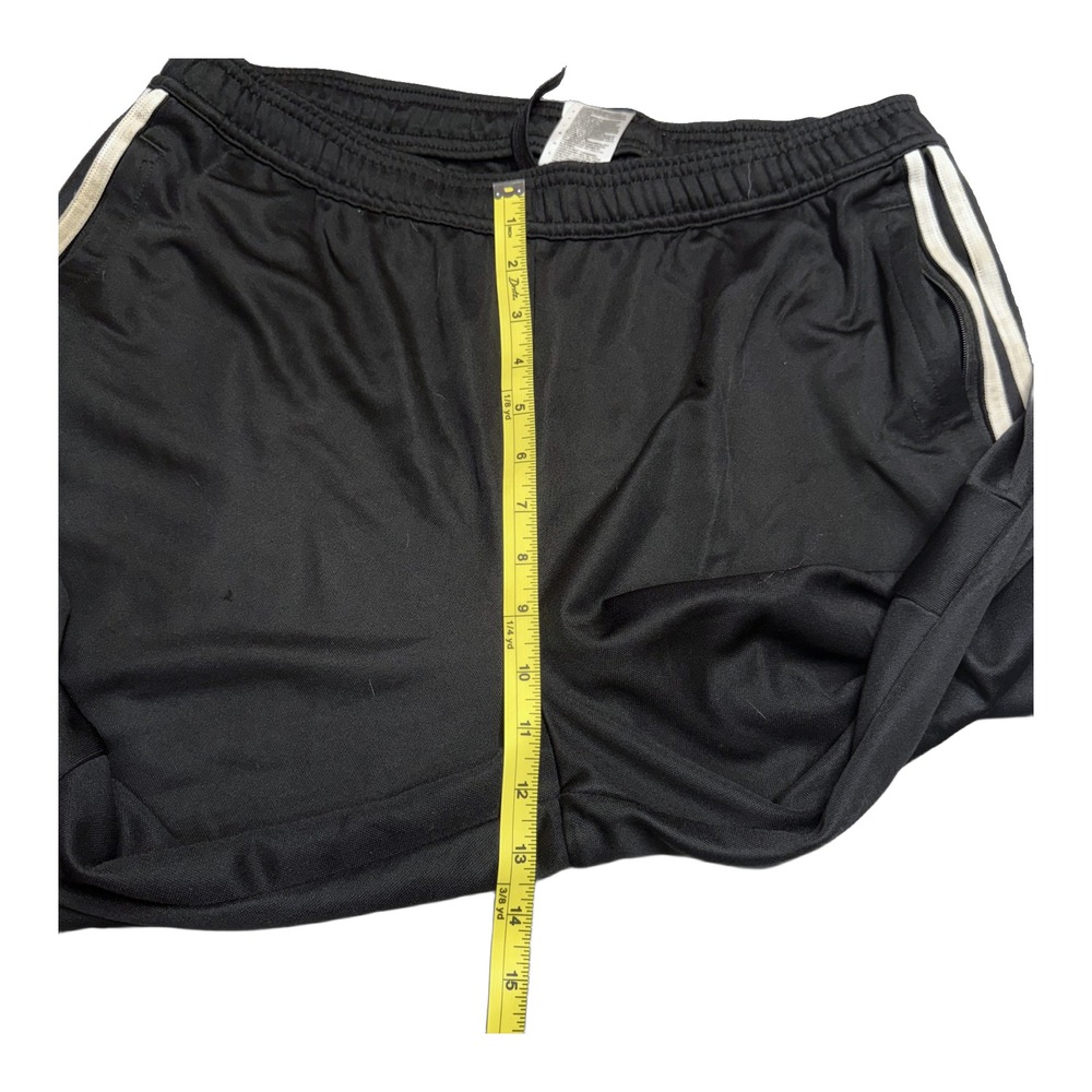 Adidas Track Pants Mens XL Black White Stripe Tapered - Picture 7 of 9